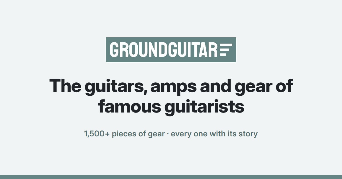 Iconic Music Riffs Manny's Music Gear Used by Famous Guitarists | GroundGuitar