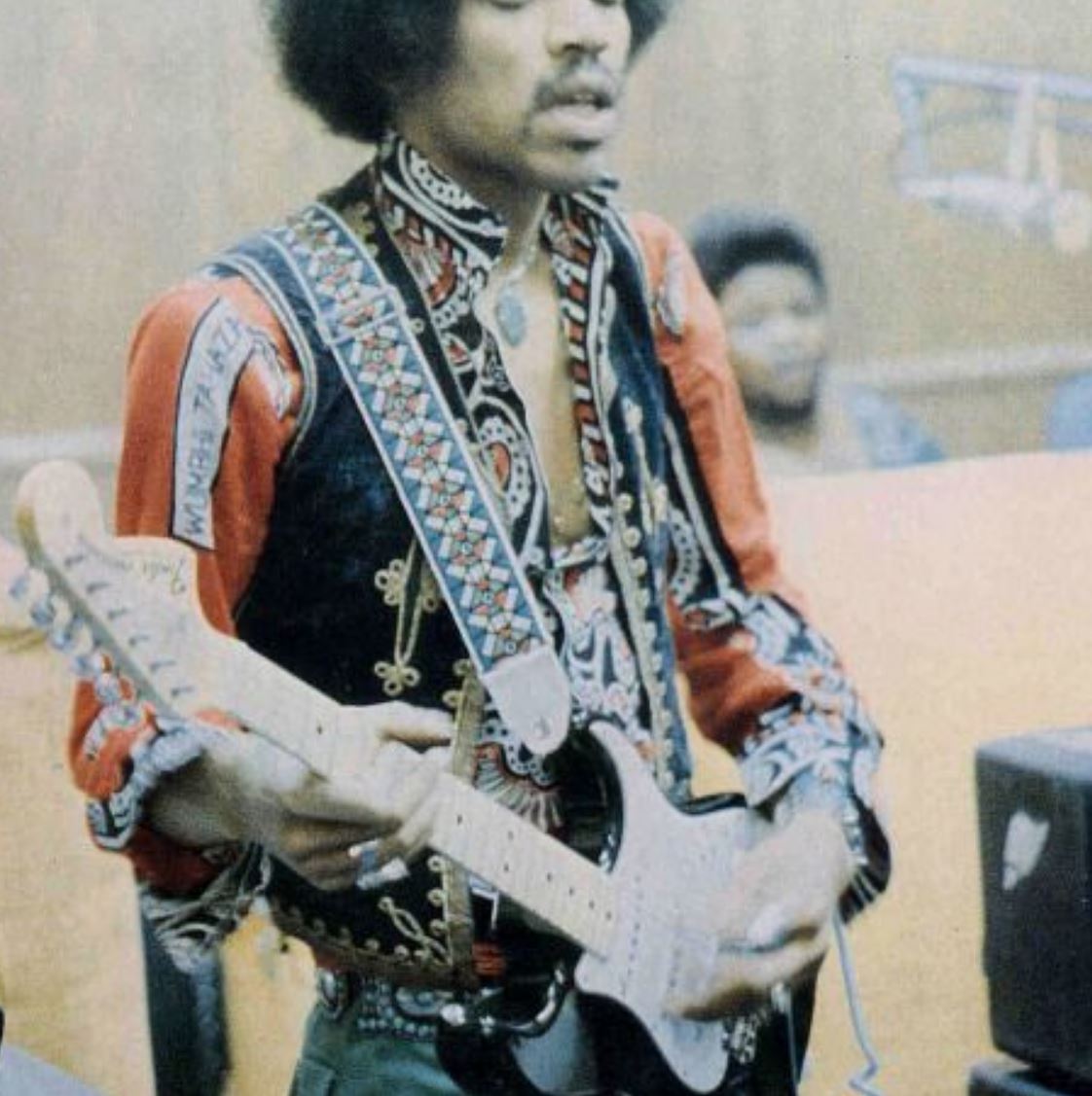 Jimi Hendrix's Ace (Stained Glass) Guitar Strap – Ground Guitar