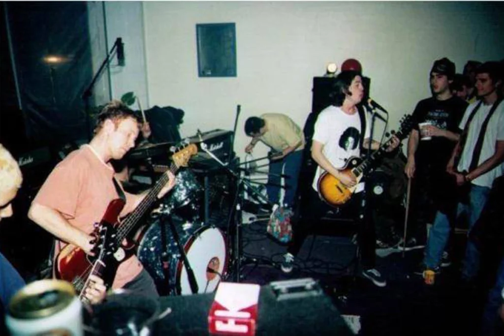 Foo Fighters' first gig, February 1995.
