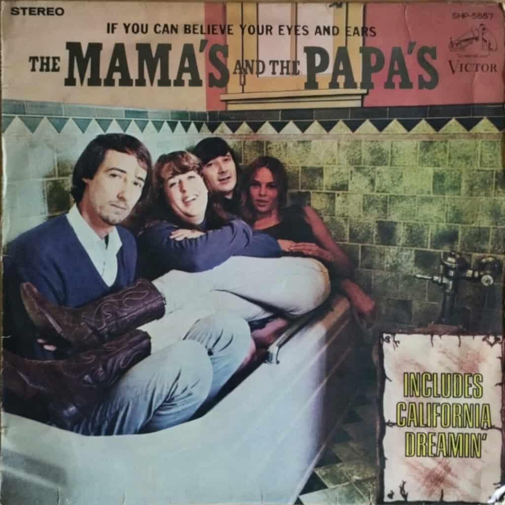 First censored version included a scroll covering the toilet, reading "Includes California Dreamin'".