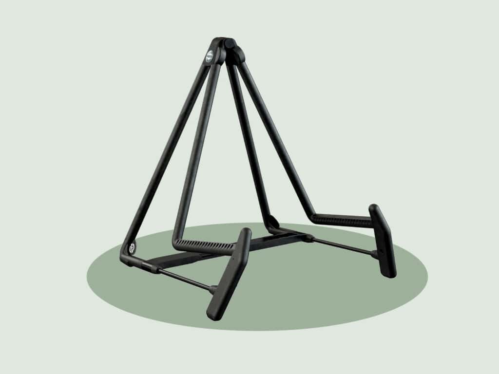König & Meyer 17580 guitar stand, a sleek and sturdy gift for guitar players.