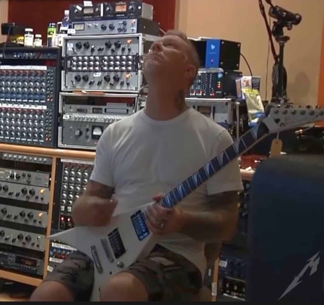 James Hetfield's 1985 Jackson King V “Kill Bon Jovi” Ground Guitar