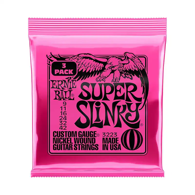 Kirk Hammett’s Ernie Ball Super Slinky 9-42 Electric Guitar Strings Strings